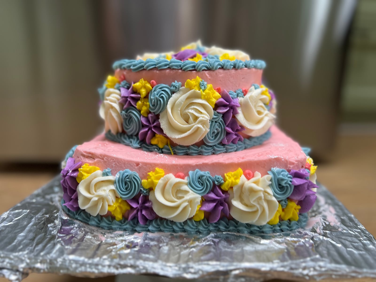 Buttercream flower cake