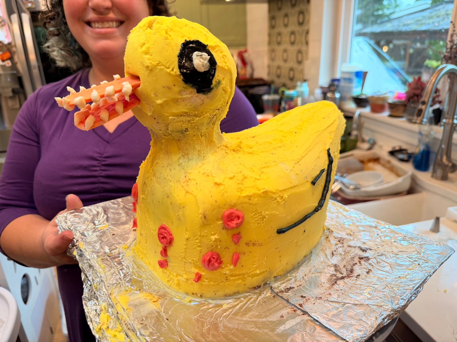 Halloween duck cake