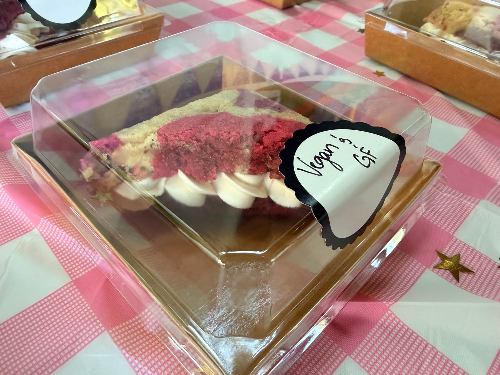 Vegan and gluten-free slice