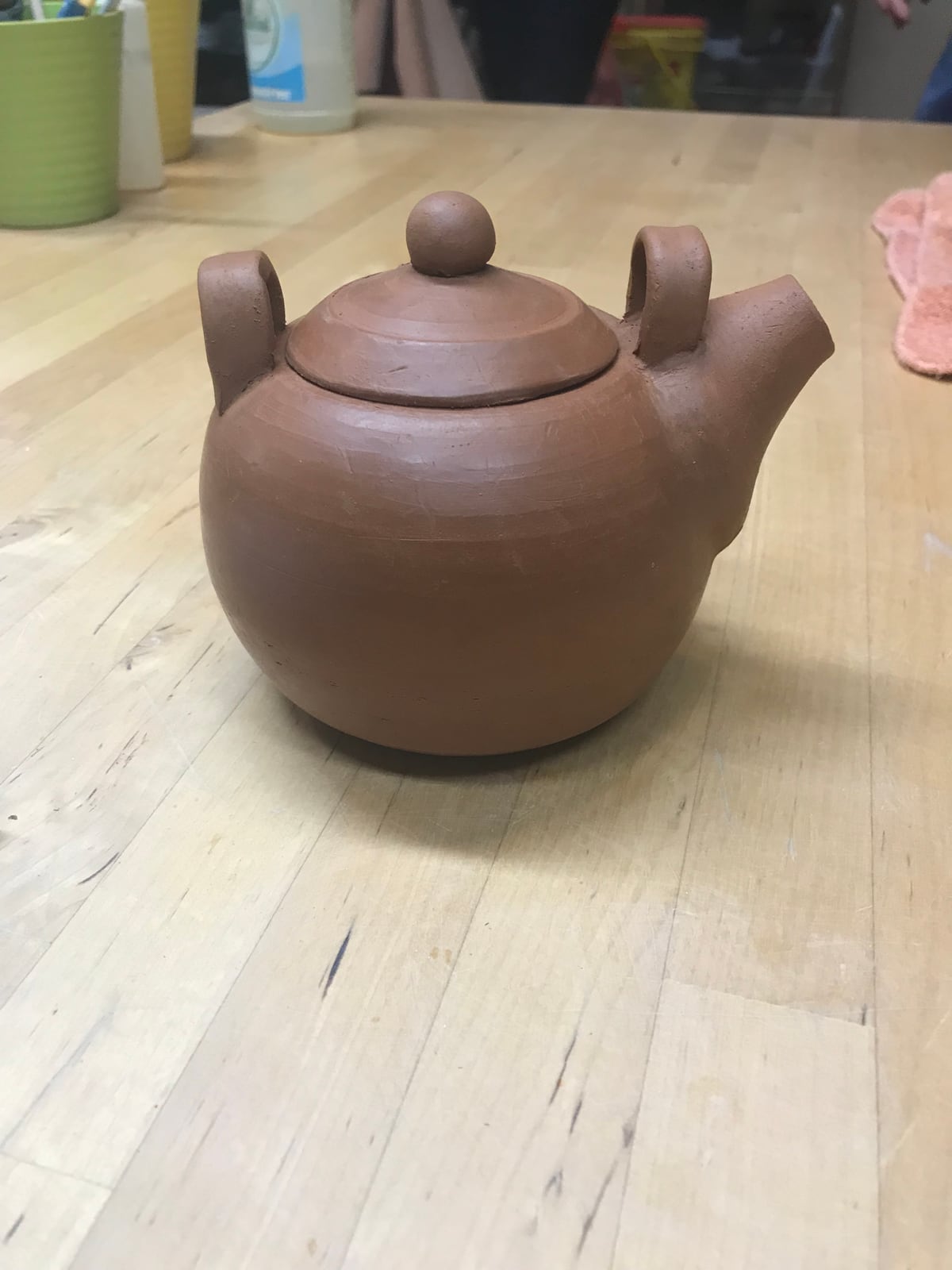 Red clay teapot