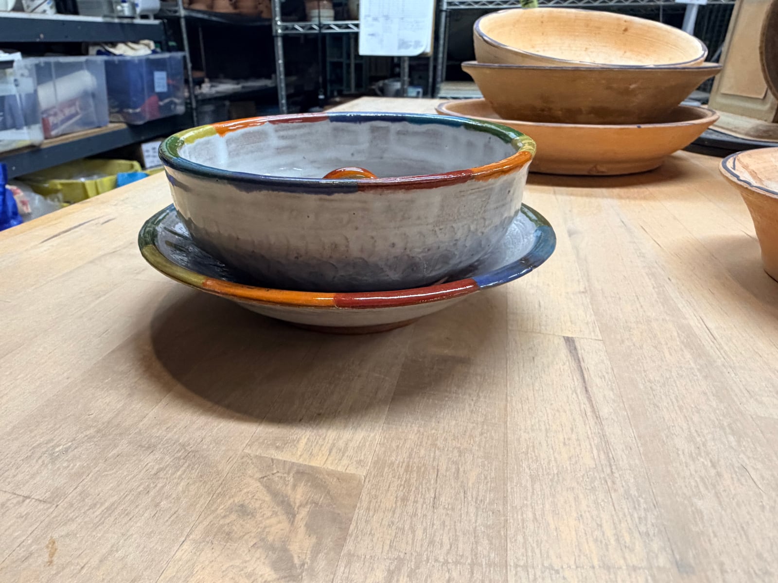 Bowl and plate set