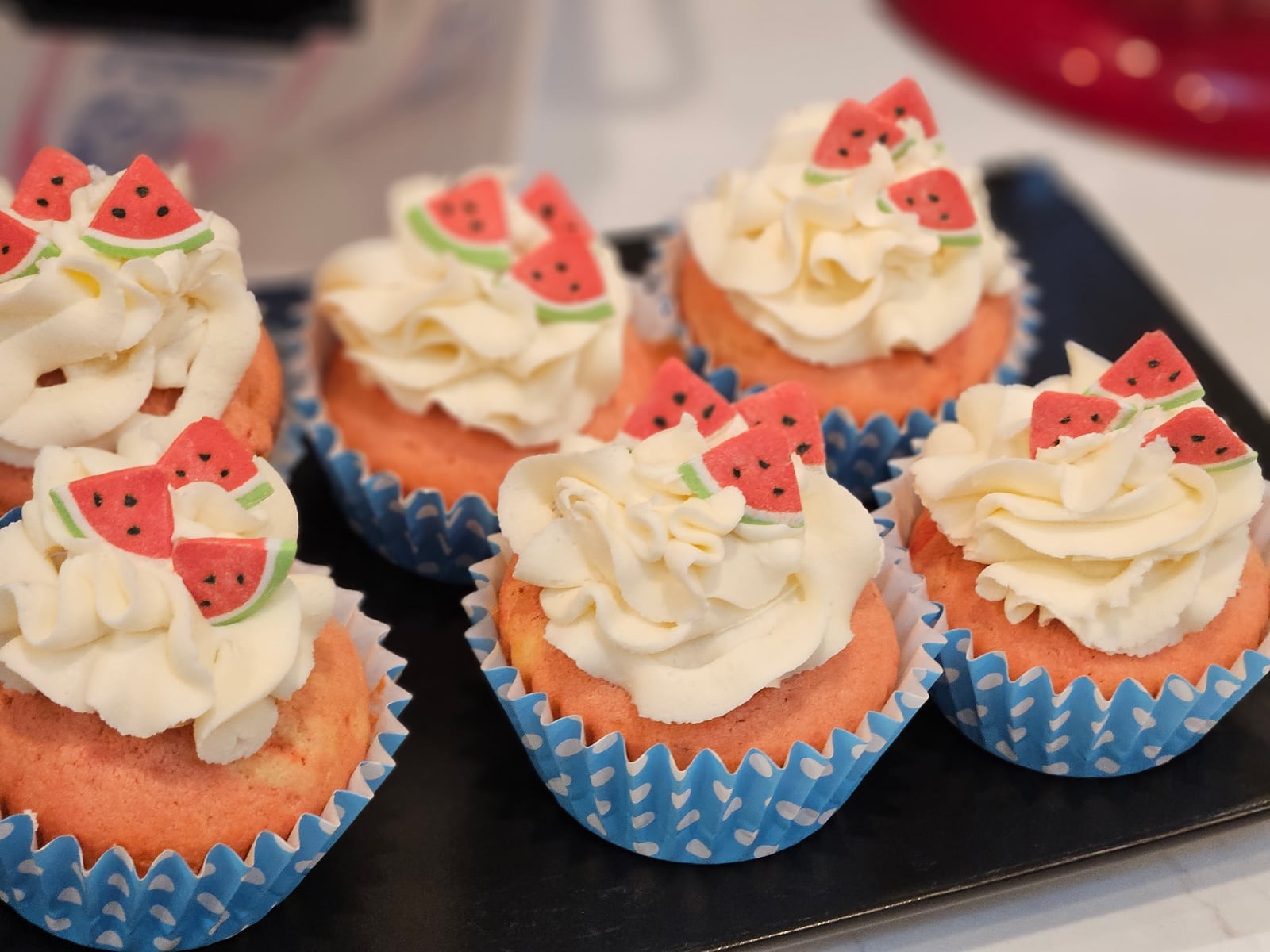 Watermelon cupcakes