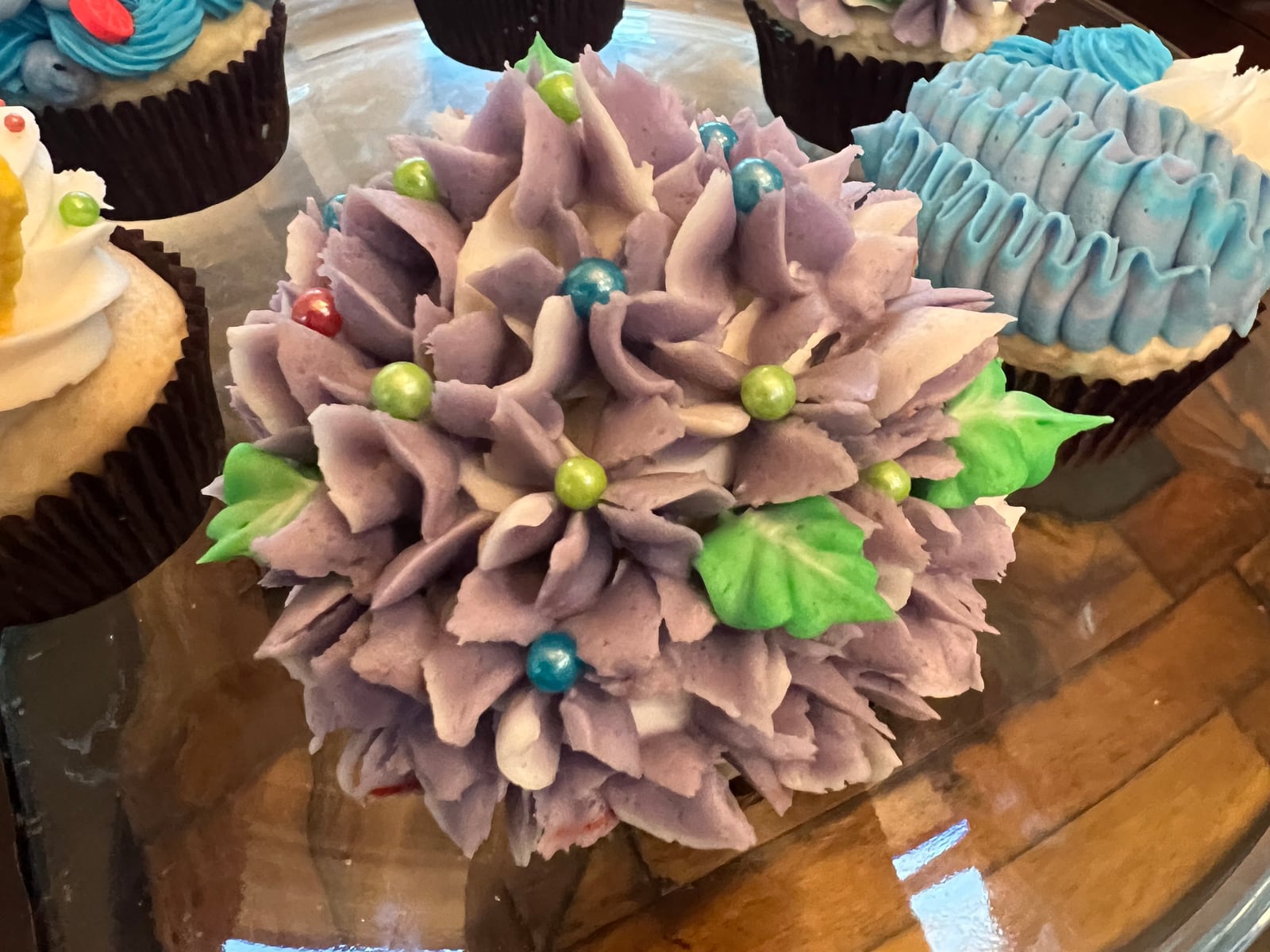 Lilac hydrangea and ruffles