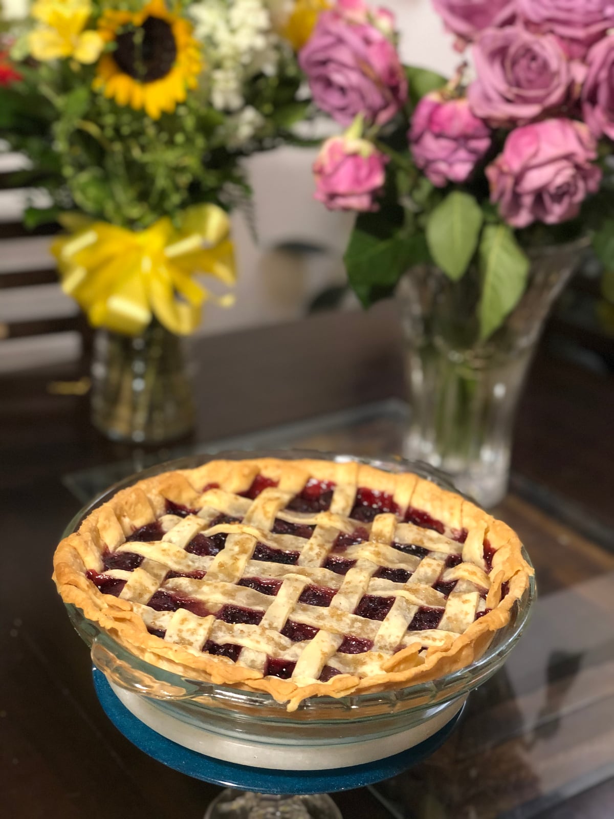 Berry lattice pie