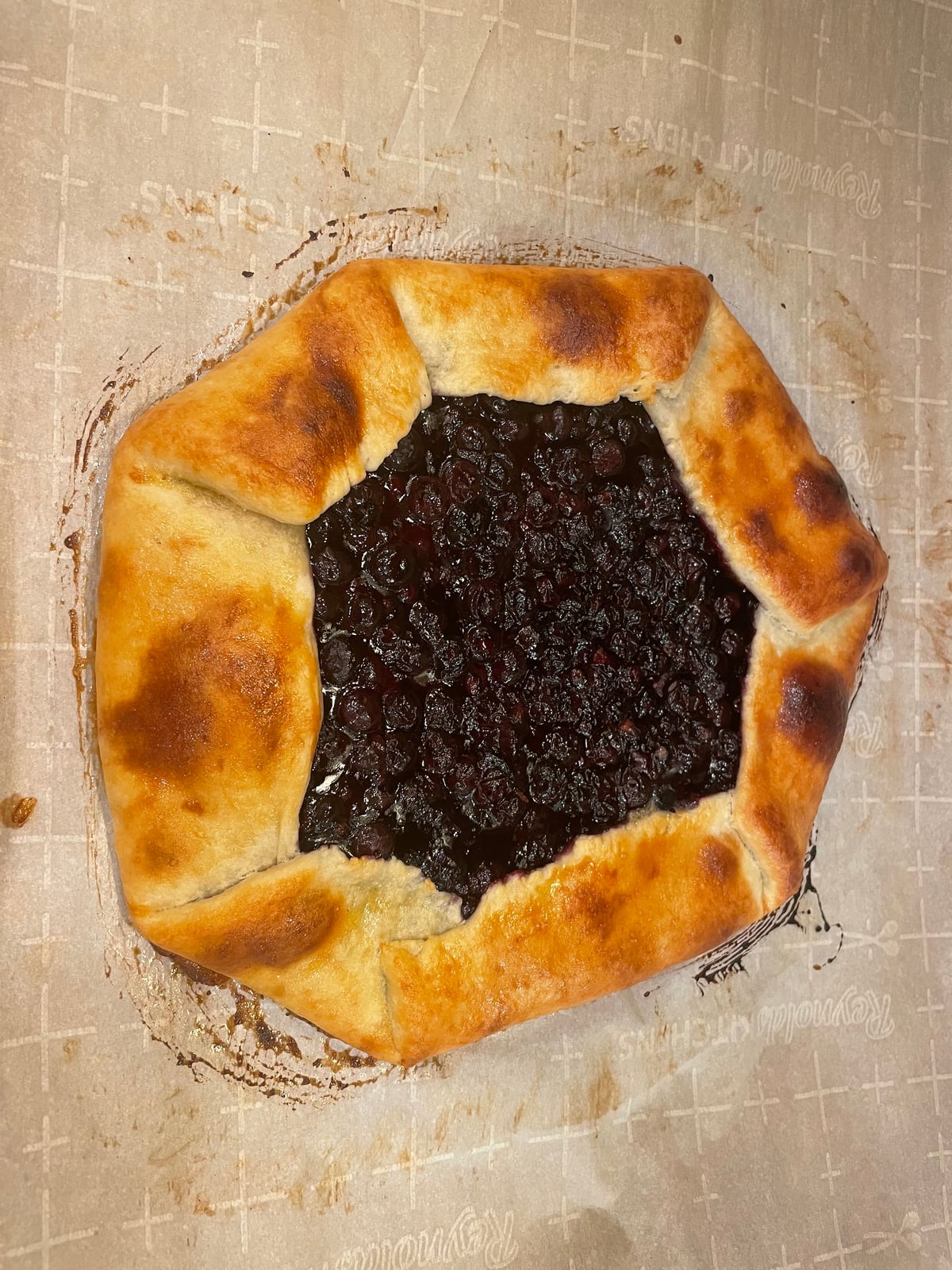 Rustic berry galette
